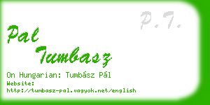 pal tumbasz business card
