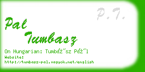 pal tumbasz business card